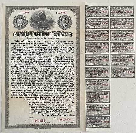 CN bearer bond 1920